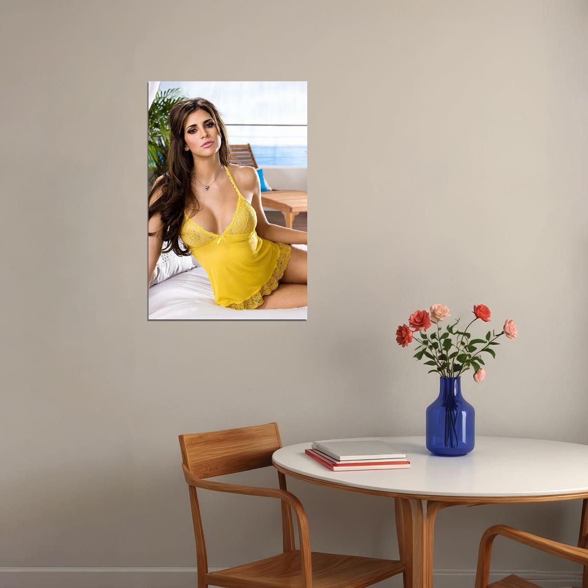 Sexy Hope Dworaczyk Lingerie Model Poster Wall Art Print Home Wall Decor
