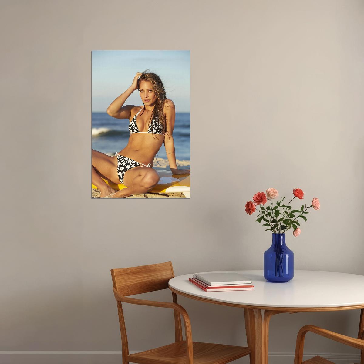 Hannah Davis Surfboard Beach Sexy Model Poster Wall Art Print Home Wall Decor