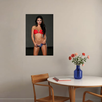 2015 Adults Magazine Brittney Shumaker Model Poster Wall Art Print Home Wall Decor