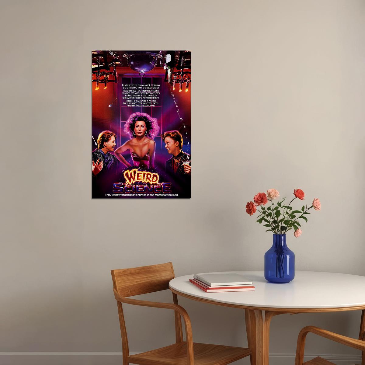 Weird Science Lebrock Hall Smith Movie Poster Wall Art Print Home Wall Decor