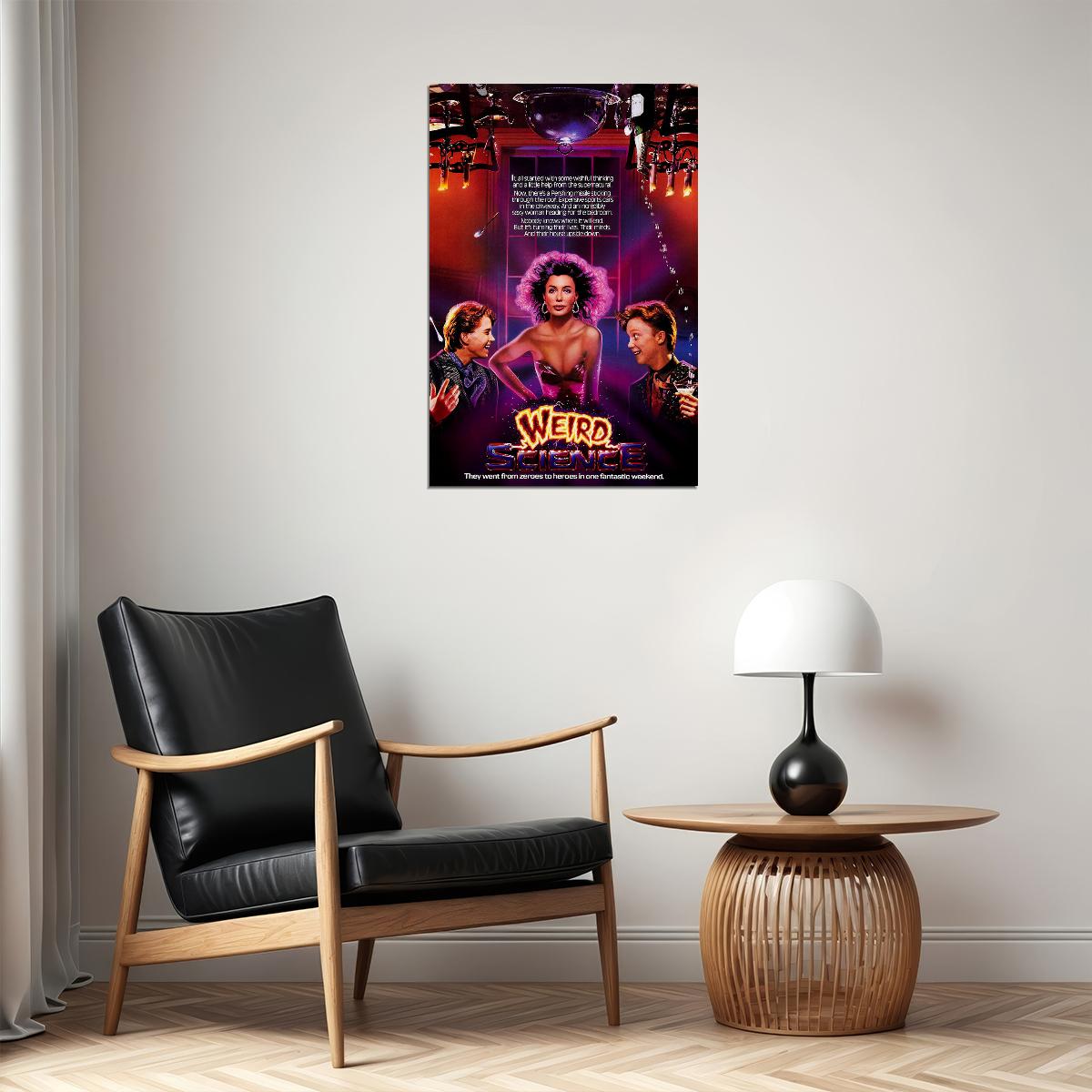 Weird Science Lebrock Hall Smith Movie Poster Wall Art Print Home Wall Decor