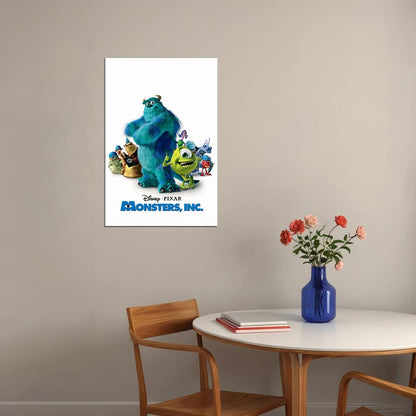 Monsters Sulley Mike Boo Celia Randal Movie Poster Wall Art Print Home Wall Decor