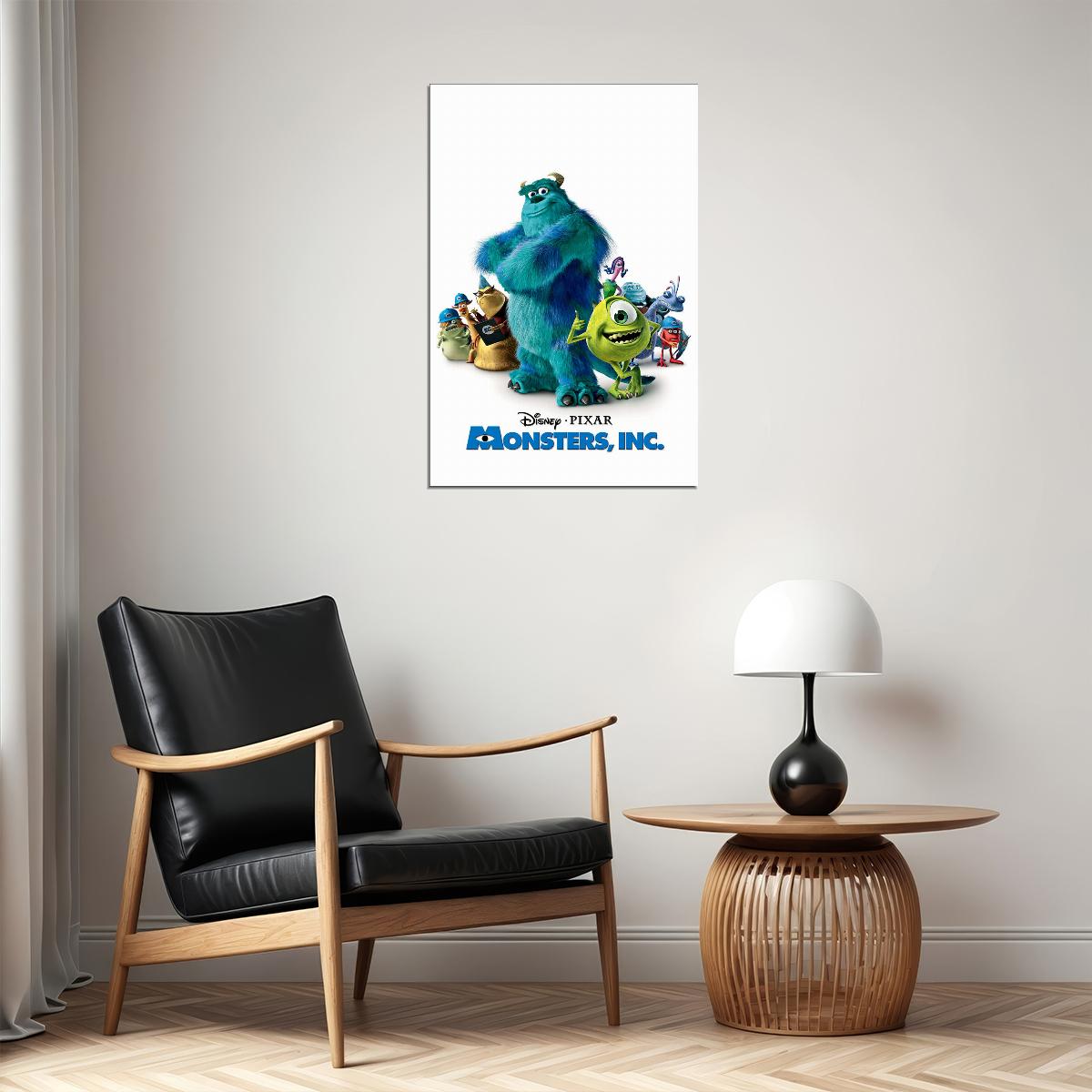 Monsters Sulley Mike Boo Celia Randal Movie Poster Wall Art Print Home Wall Decor