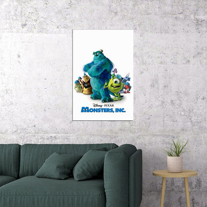 Monsters Sulley Mike Boo Celia Randal Movie Poster Wall Art Print Home Wall Decor