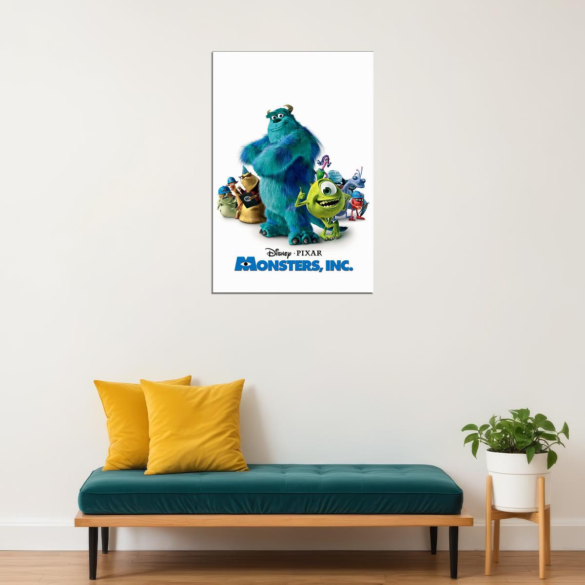Monsters Sulley Mike Boo Celia Randal Movie Poster Wall Art Print Home Wall Decor