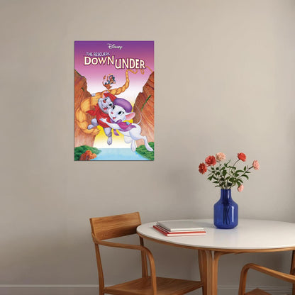 The Rescuers Down Under Animated Movie Poster Wall Art Print Home Wall Decor