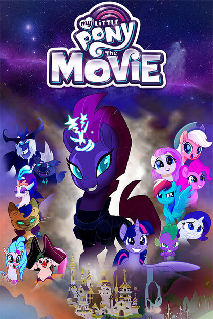 Children Animated Movie My Little Pony Poster Wall Art Print Home Wall Decor