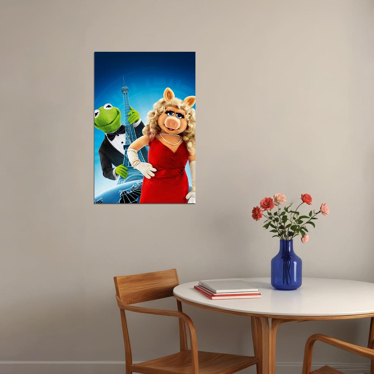 The Muppets Kermit Fozzie Piggy Movie Poster Wall Art Print Home Wall Decor