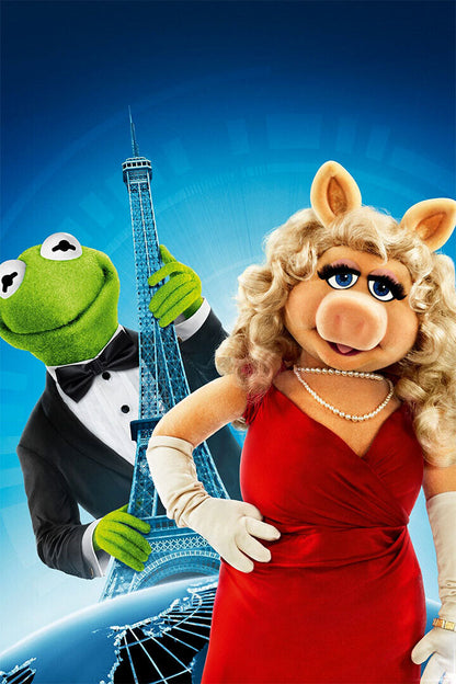 The Muppets Kermit Fozzie Piggy Movie Poster Wall Art Print Home Wall Decor