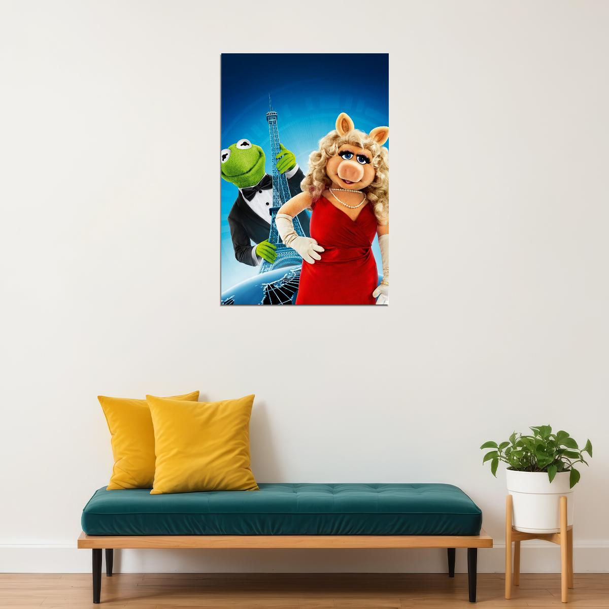 The Muppets Kermit Fozzie Piggy Movie Poster Wall Art Print Home Wall Decor