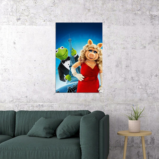 The Muppets Kermit Fozzie Piggy Movie Poster Wall Art Print Home Wall Decor