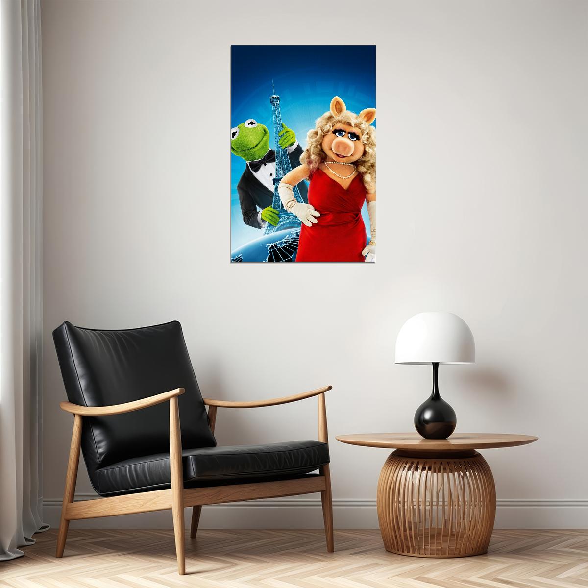 The Muppets Kermit Fozzie Piggy Movie Poster Wall Art Print Home Wall Decor