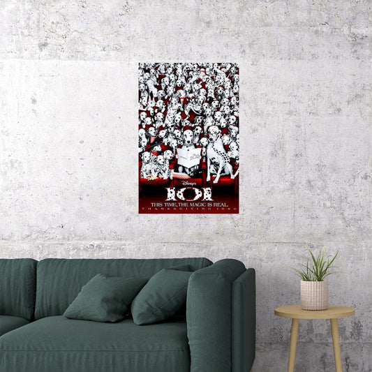 Cartoon 101 Dalmatians Puppy Dog Movie Poster Wall Art Print Home Wall Decor