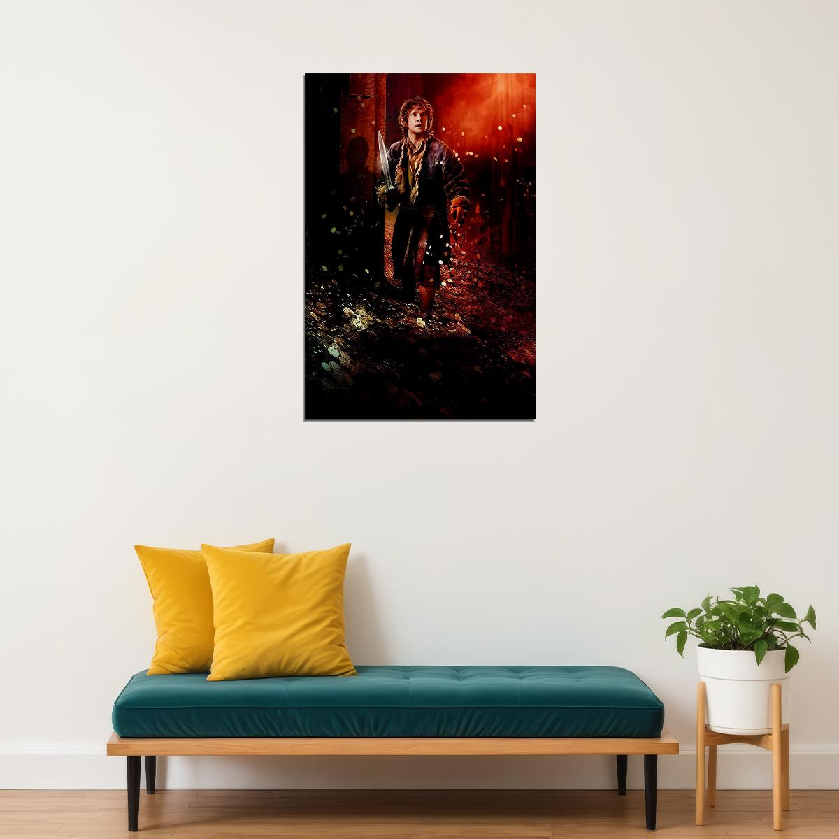 The Hobbit The Desolation Of Smaug Gandalf Bilbo Movie Poster Wall Art Print Home Wall Decor