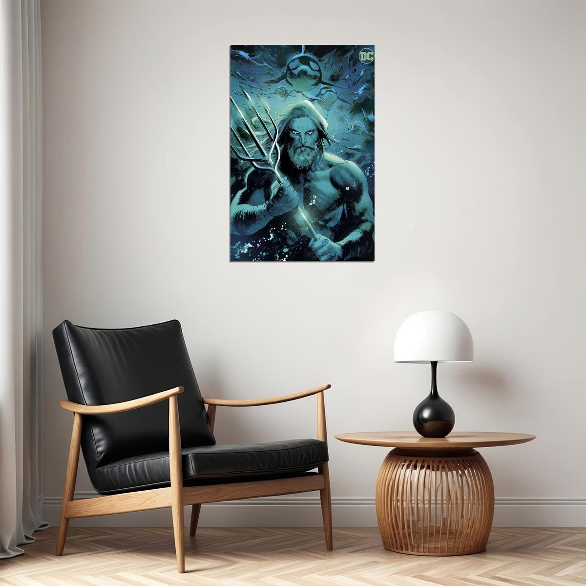 Jason Momoa Fish Aquatic Movie Aquaman Poster Wall Art Print Home Wall Decor