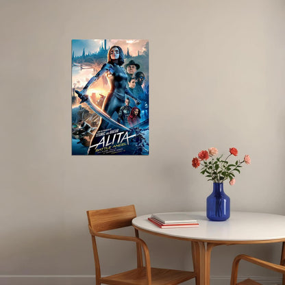 Alita Battle Angel Cyborg Manga Warrior 2019 Movie Poster Wall Art Print Home Wall Decor