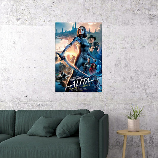 Alita Battle Angel Cyborg Manga Warrior 2019 Movie Poster Wall Art Print Home Wall Decor