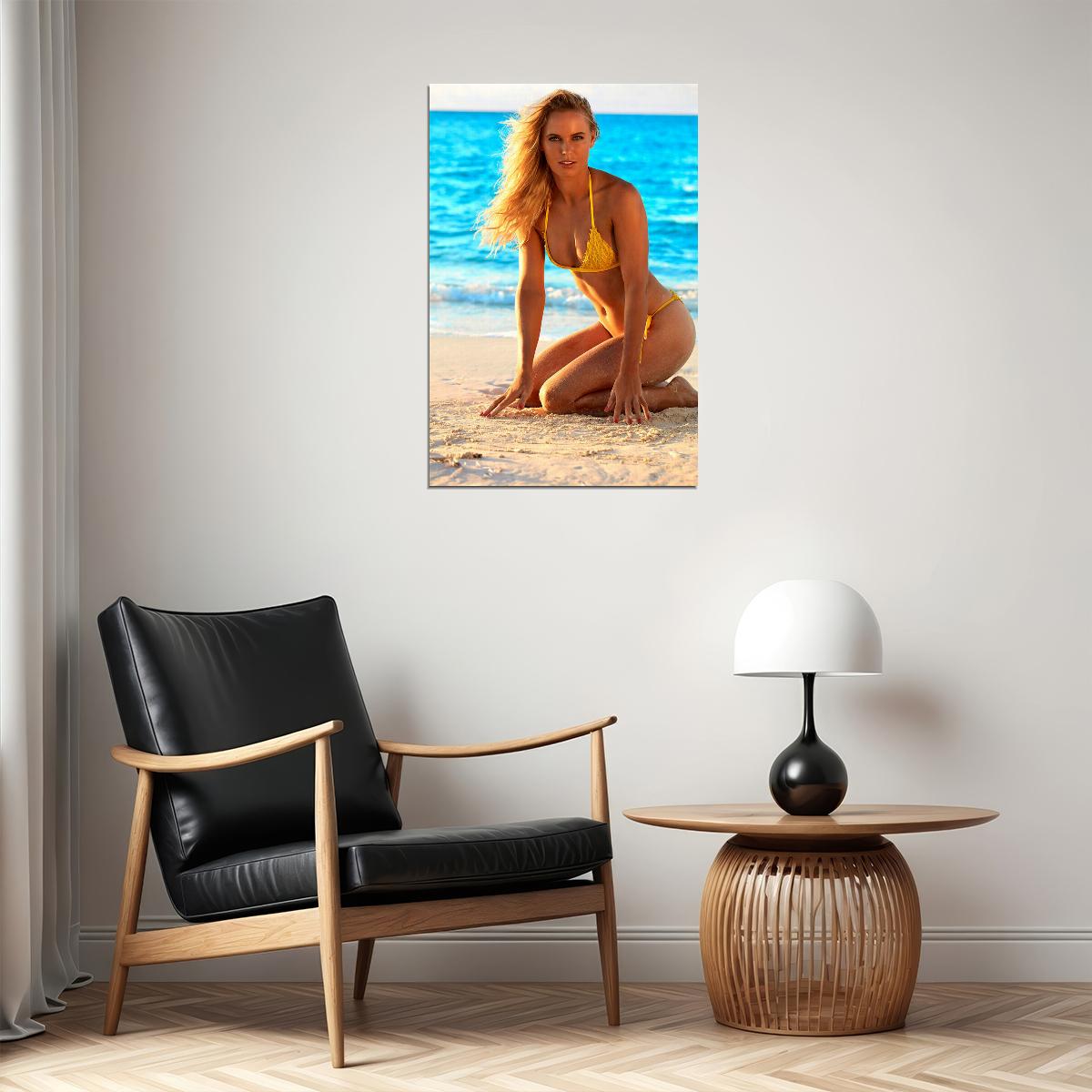 Caroline Wozniacki Swimsuit Model Tennis Player Poster Wall Art Print Home Wall Decor