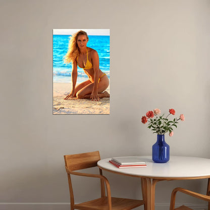 Caroline Wozniacki Swimsuit Model Tennis Player Poster Wall Art Print Home Wall Decor