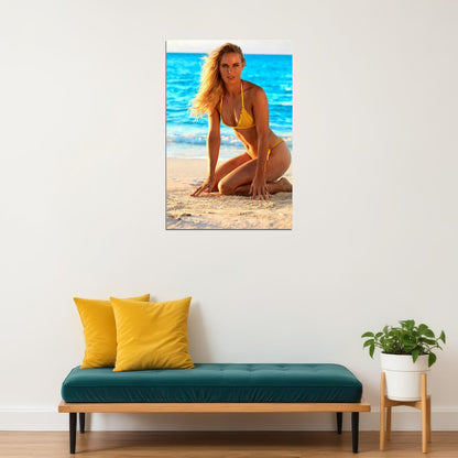 Caroline Wozniacki Swimsuit Model Tennis Player Poster Wall Art Print Home Wall Decor