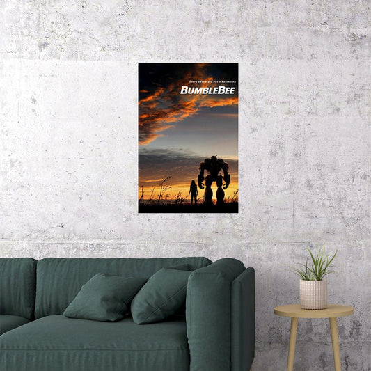 Bumblebee 2018 Hailee Steinfeld John Cena Jorge Movie Poster Wall Art Print Home Wall Decor