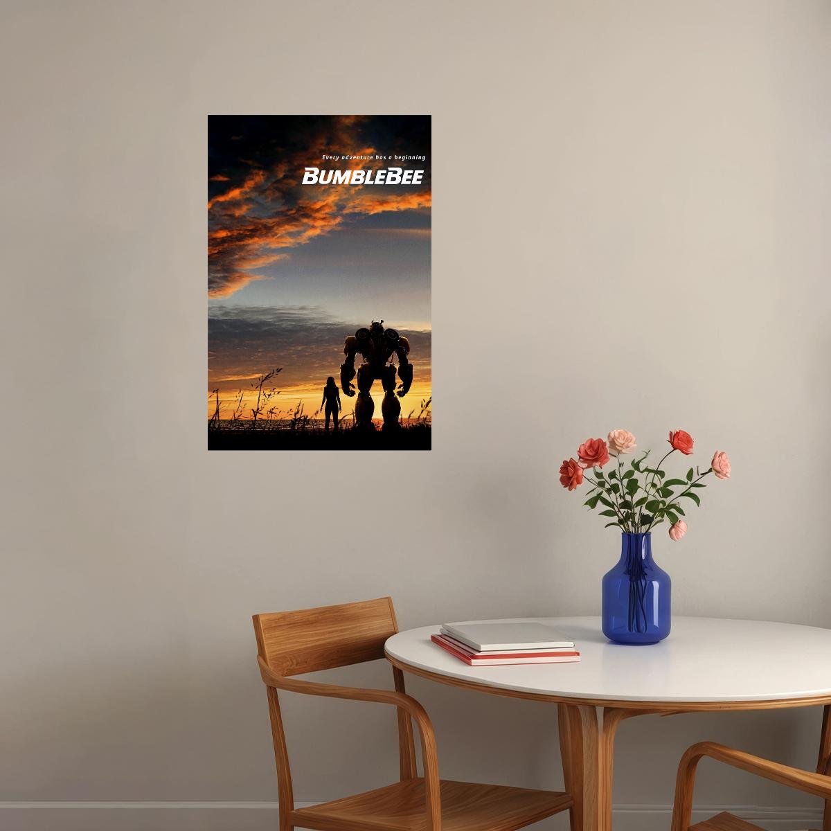 Bumblebee 2018 Hailee Steinfeld John Cena Jorge Movie Poster Wall Art Print Home Wall Decor