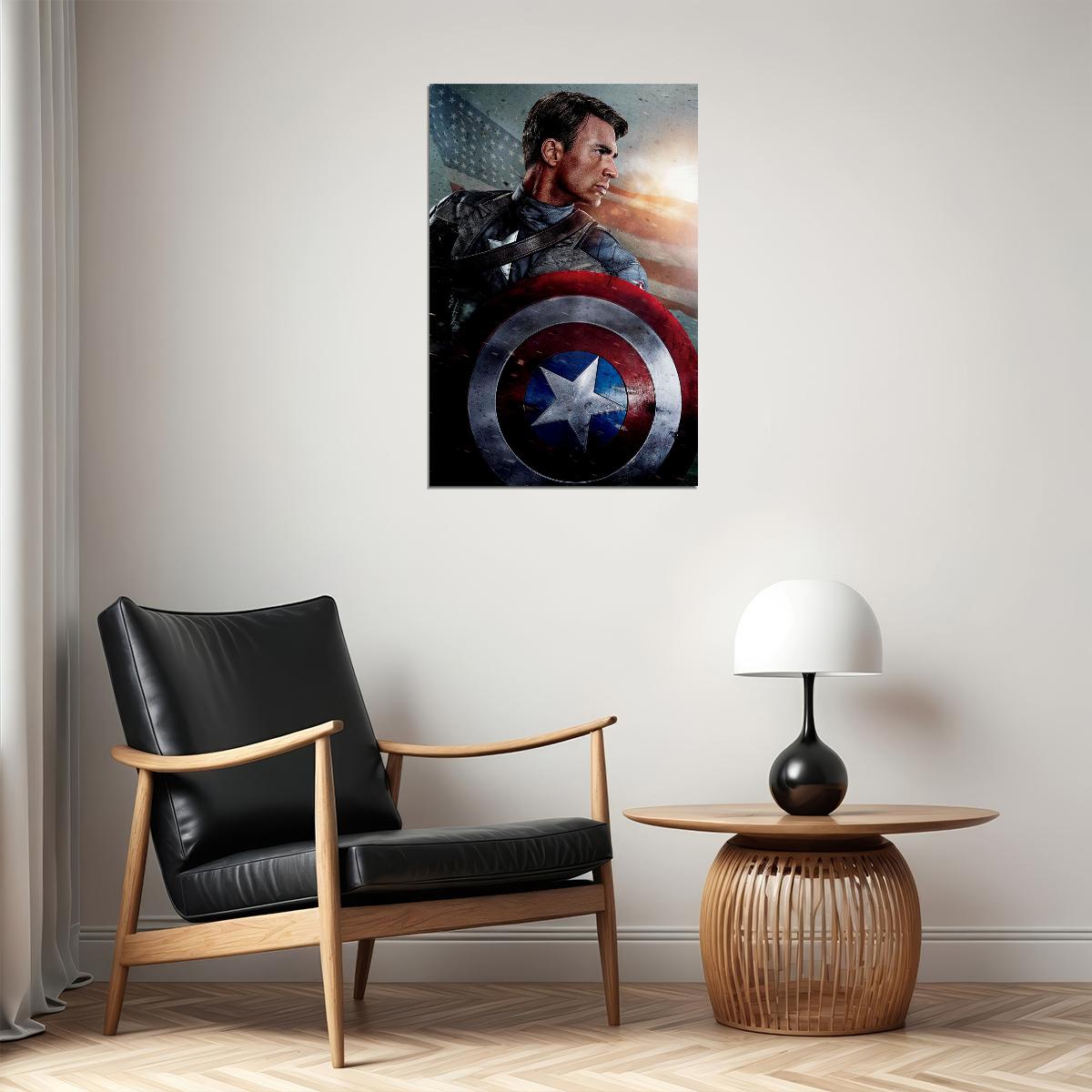Captain America The First Avenger 2011 Movie Poster Wall Art Print Home Wall Decor