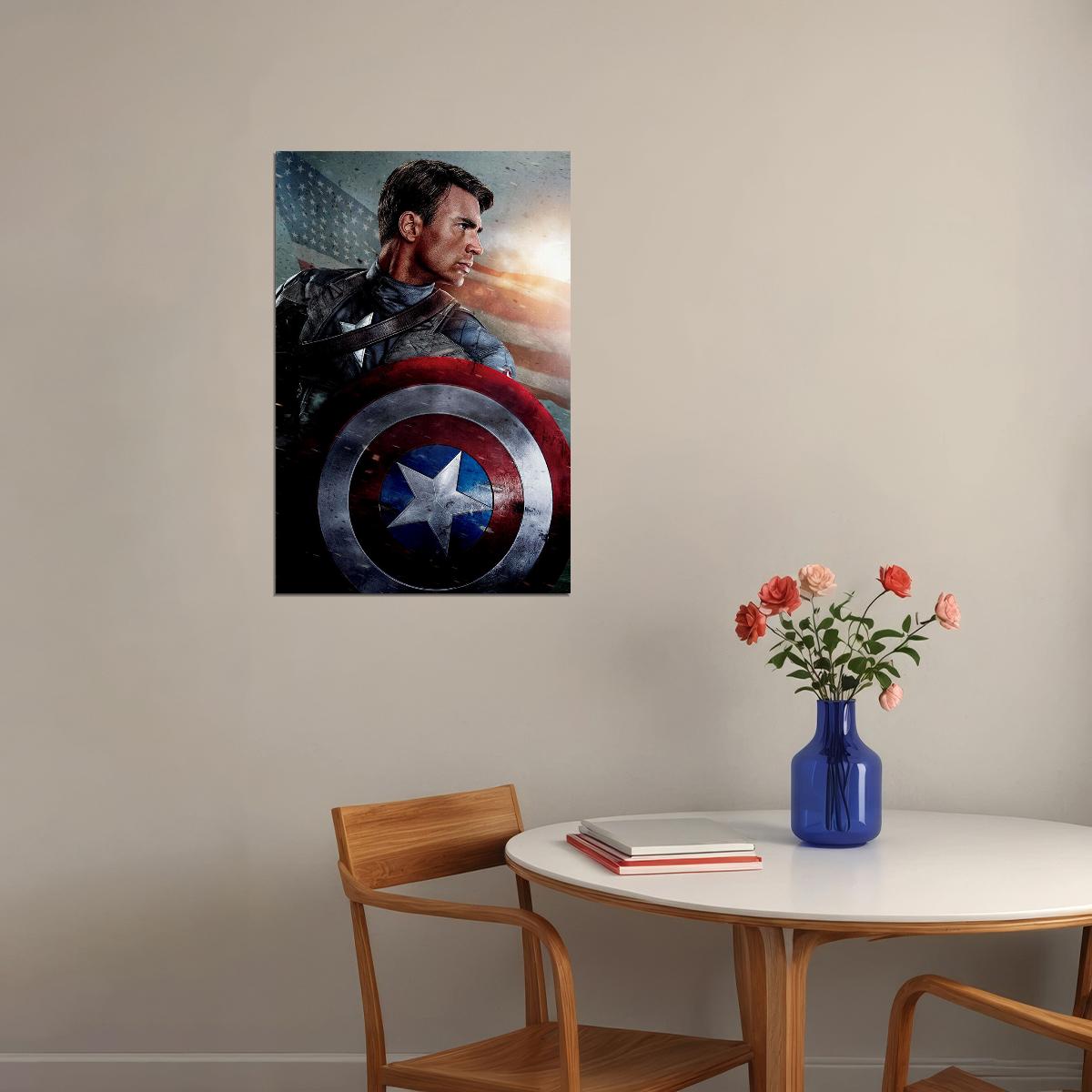Captain America The First Avenger 2011 Movie Poster Wall Art Print Home Wall Decor