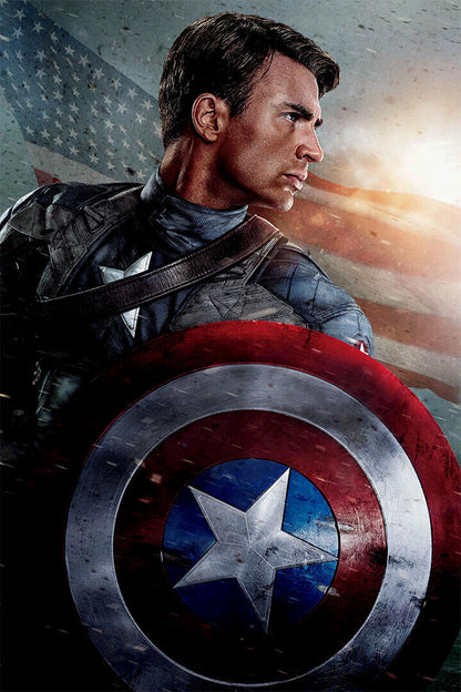 Captain America The First Avenger 2011 Movie Poster Wall Art Print Home Wall Decor