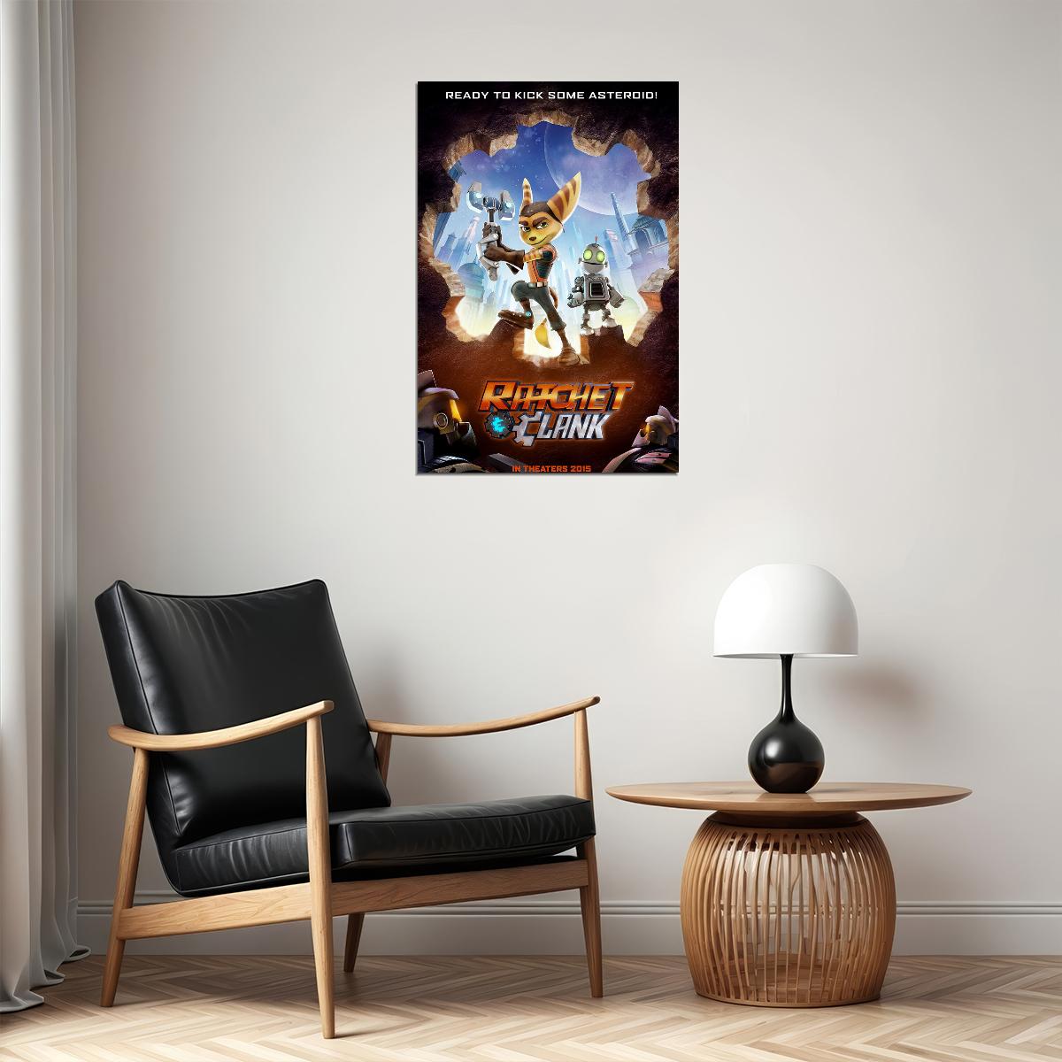 Ratchet And Clank Ready To Kick Some Asteroid Movie Poster Wall Art Print Home Wall Decor