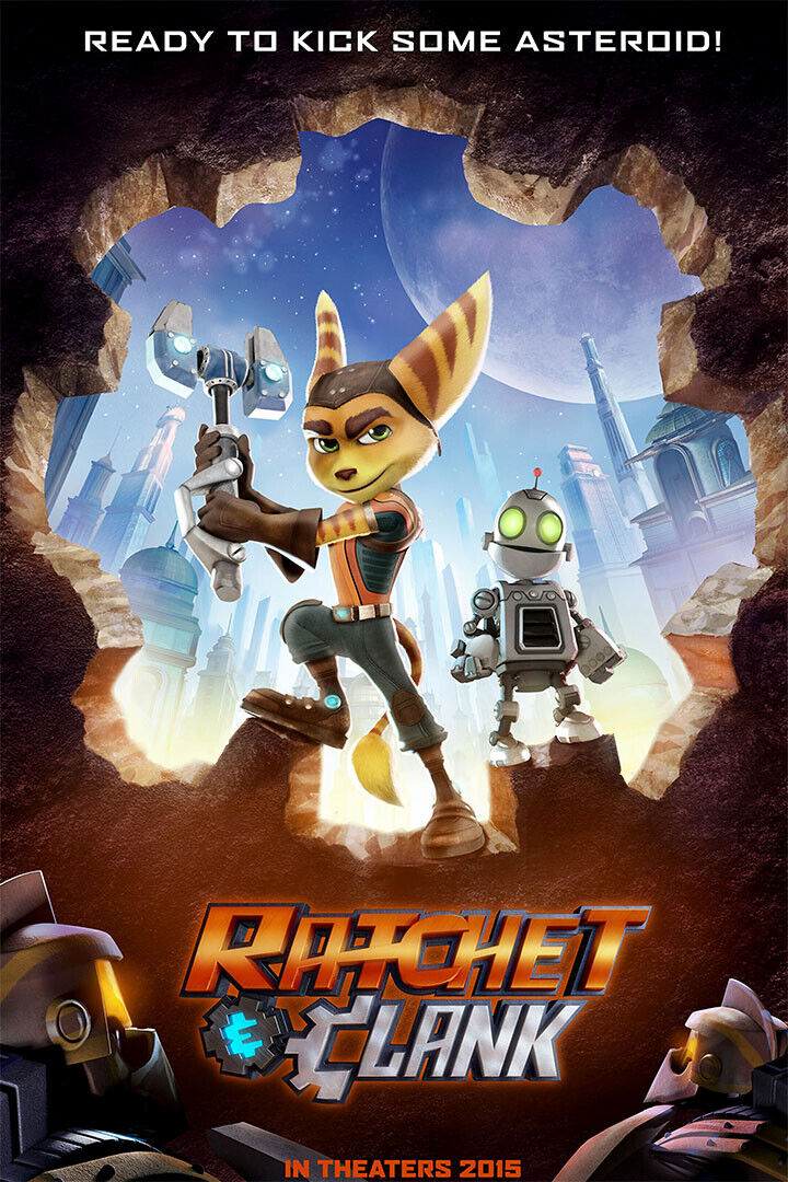 Ratchet And Clank Ready To Kick Some Asteroid Movie Poster Wall Art Print Home Wall Decor