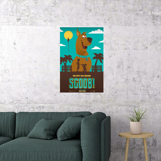 Cartoon Film Scooby Doo Epic Tail Poster Wall Art Print Home Wall Decor