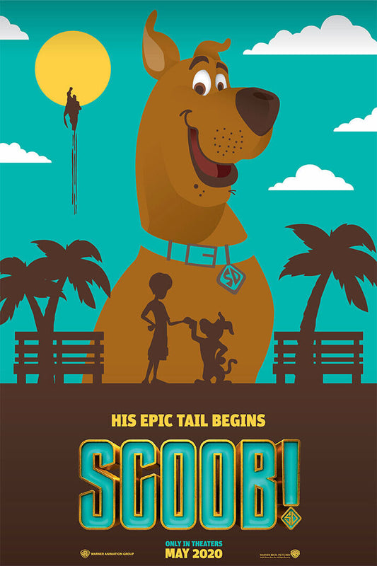 Cartoon Film Scooby Doo Epic Tail Poster Wall Art Print Home Wall Decor