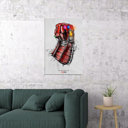 Endgame Movie Hulk Thor Iron Man Avengers Movie Poster Wall Art Print Home Wall Decor