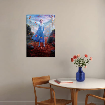Frozen Ii Magical Spell Olaf Anna Elsa Movie Poster Wall Art Print Home Wall Decor