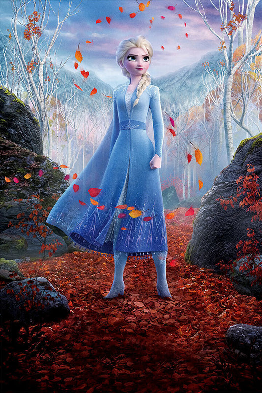 Frozen Ii Magical Spell Olaf Anna Elsa Movie Poster Wall Art Print Home Wall Decor