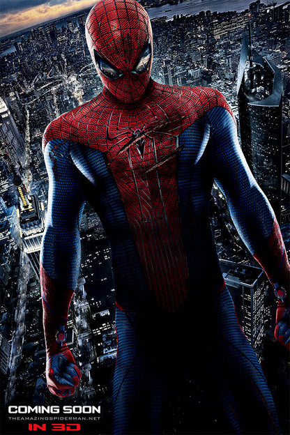 Amazing Spiderman Movie Night City Poster Wall Art Print Home Wall Decor