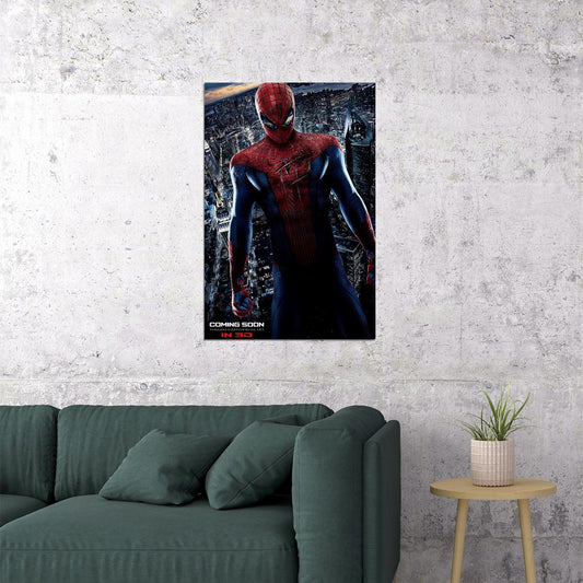 Amazing Spiderman Movie Night City Poster Wall Art Print Home Wall Decor