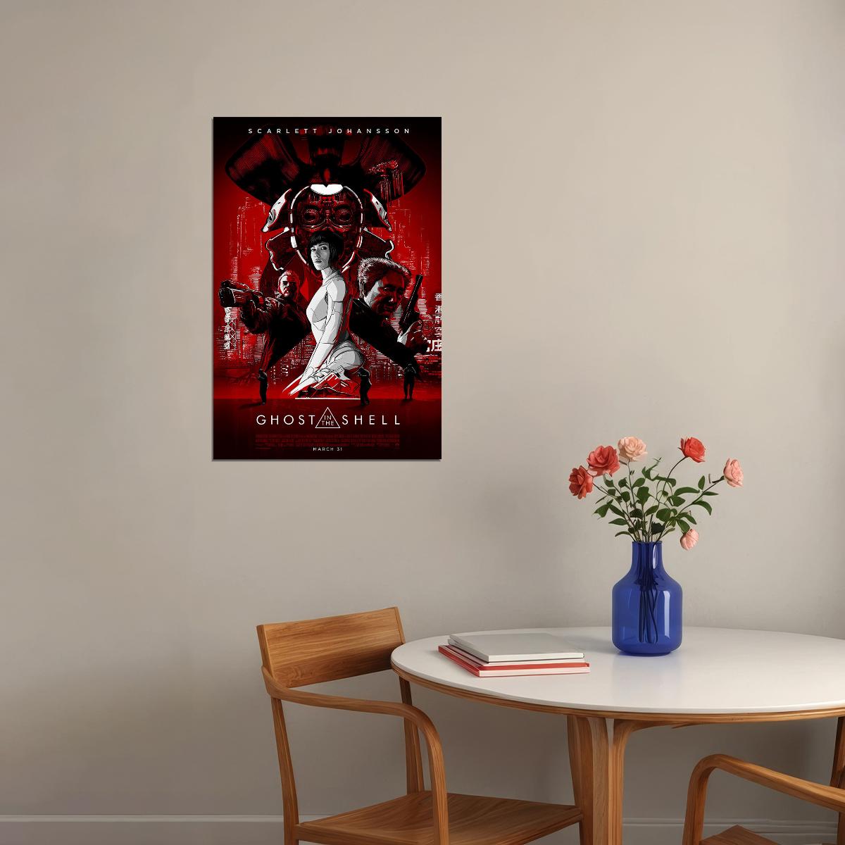 Ghost In The Shell Cyborg Anime Movie Poster Wall Art Print Home Wall Decor