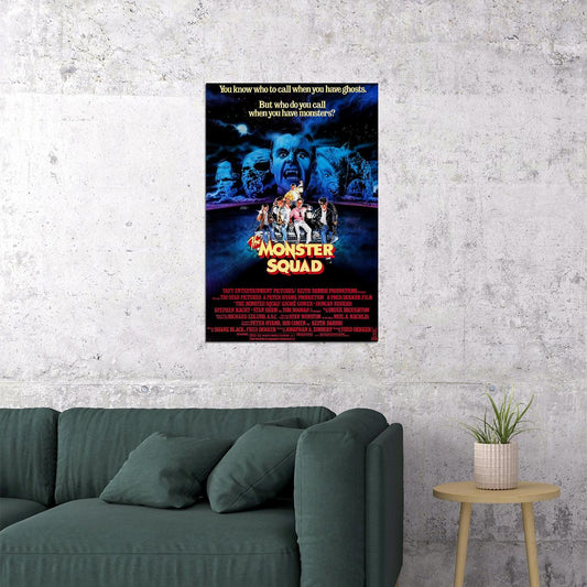 The Monster Squad Never Send Man To Do Kid's Job Movie Poster Wall Art Print Home Wall Decor