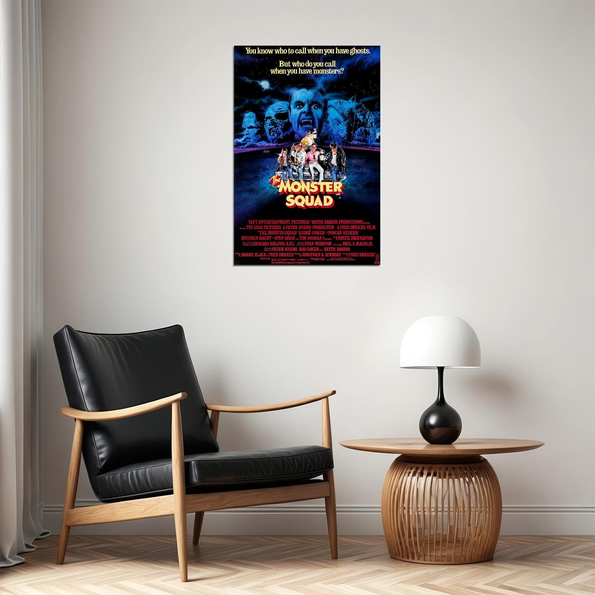 The Monster Squad Never Send Man To Do Kid's Job Movie Poster Wall Art Print Home Wall Decor