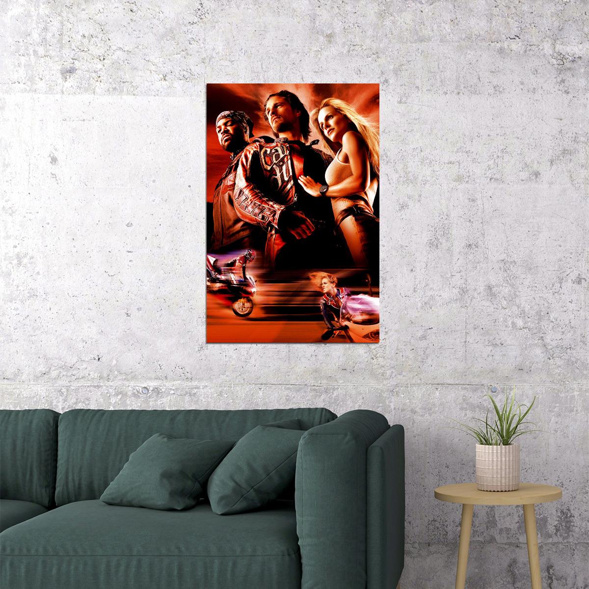 Torque Motorcycle 2004 Bikers Movie Poster Wall Art Print Home Wall Decor