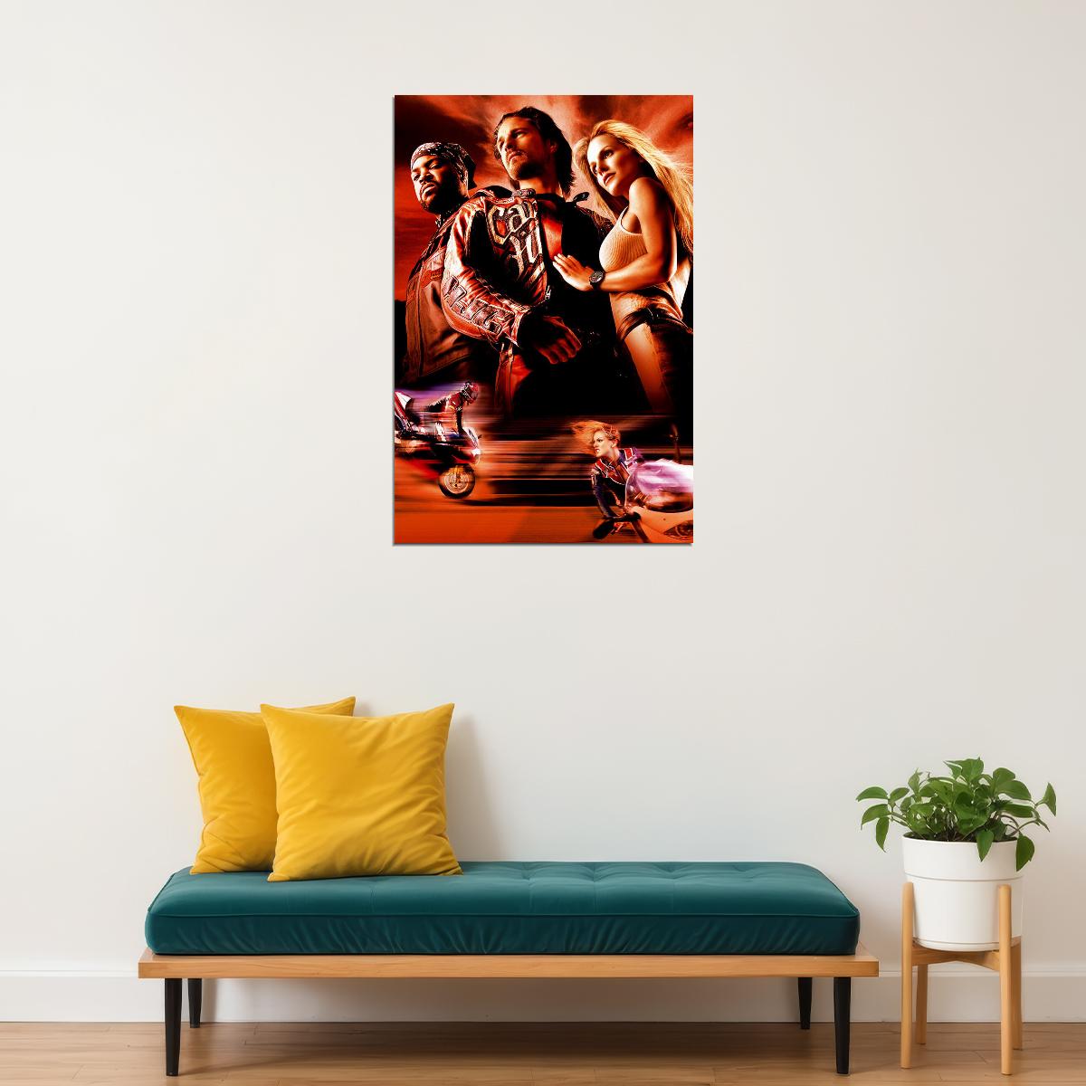 Torque Motorcycle 2004 Bikers Movie Poster Wall Art Print Home Wall Decor