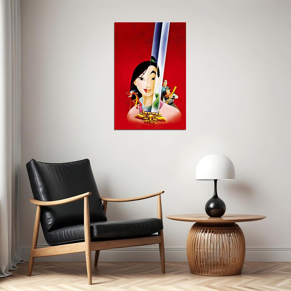 Mulan 1998 Mushu Cri-kee Animated Movie Poster Wall Art Print Home Wall Decor