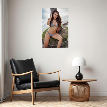 Shelby Chesnes Magazine Playmate Swimsuit Model Poster Wall Art Print Home Wall Decor
