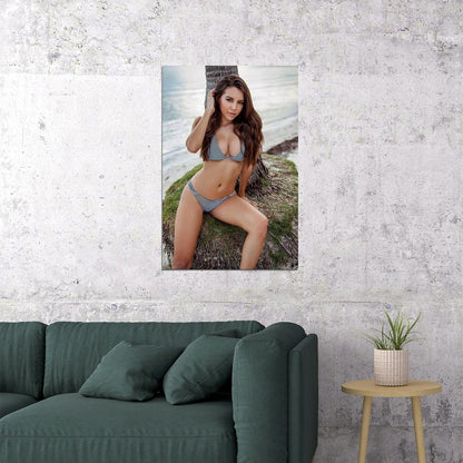 Shelby Chesnes Magazine Playmate Swimsuit Model Poster Wall Art Print Home Wall Decor
