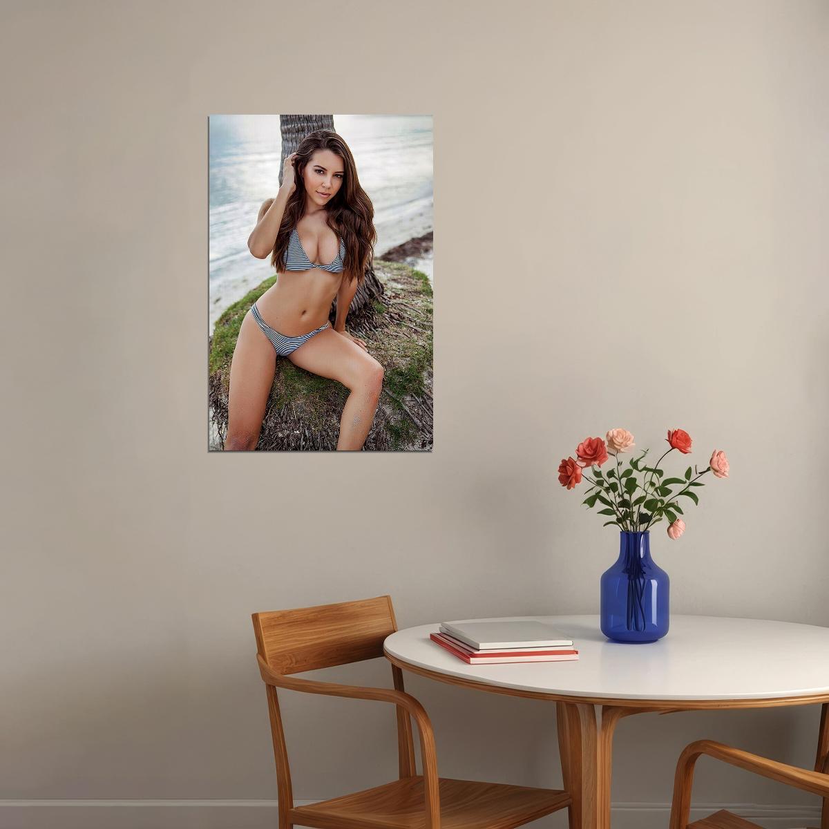 Shelby Chesnes Magazine Playmate Swimsuit Model Poster Wall Art Print Home Wall Decor