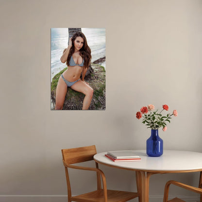 Shelby Chesnes Magazine Playmate Swimsuit Model Poster Wall Art Print Home Wall Decor