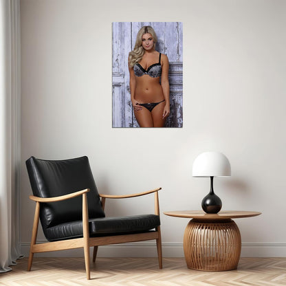 Magazine Centerfold Ciara Price Sexy Lingerie Model Poster Wall Art Print Home Wall Decor