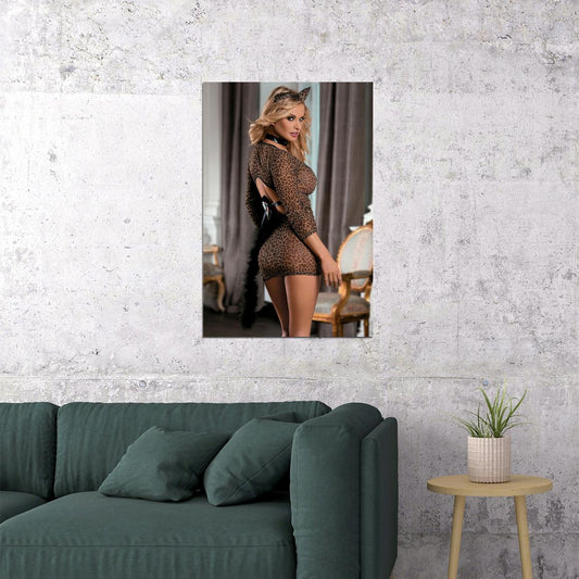 Nichole Van Croft Swimsuit Model Playmate Poster Wall Art Print Home Wall Decor